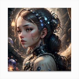 Steampunk Girl 1 Canvas Print