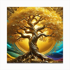 Tree Of Life 360 Canvas Print