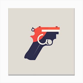 Gun cut Canvas Print