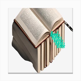 Open Book Canvas Print