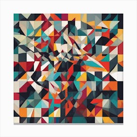 Geometric Abstract Art 3 Canvas Print