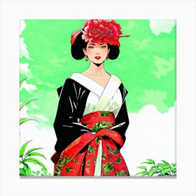 Asian Woman 1 Canvas Print