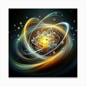 Atomic Atom Canvas Print