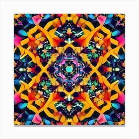 Abstract Psychedelic Mandala Canvas Print