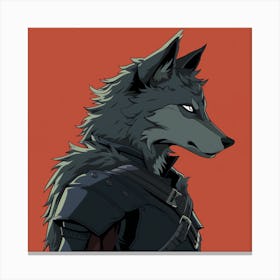 Wolf Bored Canvas Print