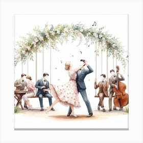 Swing dance Canvas Print