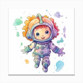 Little Astronaut 3 Canvas Print