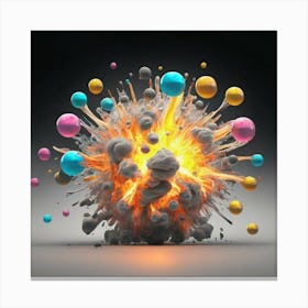 Explosion - Explosion Stock Videos & Royalty-Free Footage Canvas Print