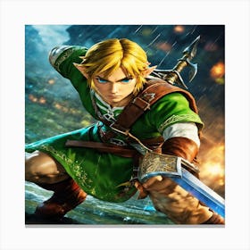 Legend Of Zelda Link Canvas Print