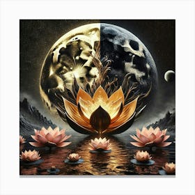 Lotus Flower 163 Canvas Print