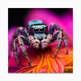 Blue Spider Canvas Print