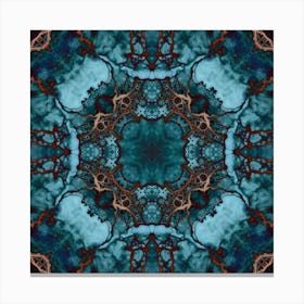 Blue Cyan Texture Canvas Print