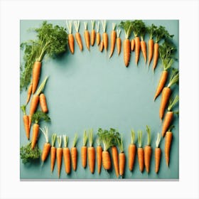 Carrots In A Frame 5 Canvas Print