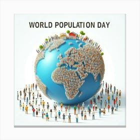 World Population Day 1 Canvas Print