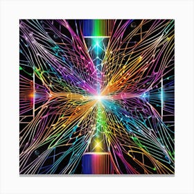 Psychedelic Cross 1 Canvas Print