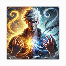 Lucian Ashheart Light And Dark Canvas Print