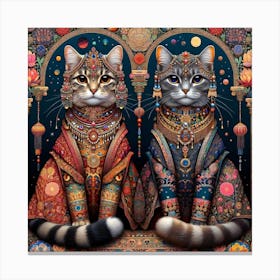The Majestic Cats 6 Canvas Print