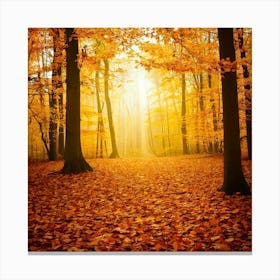 Firefly Autumn Leaves Forest Background 78663 Canvas Print