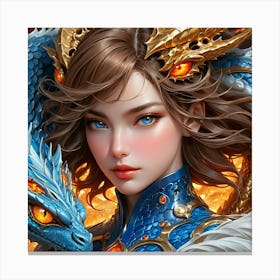 Dragon Girl hg Canvas Print