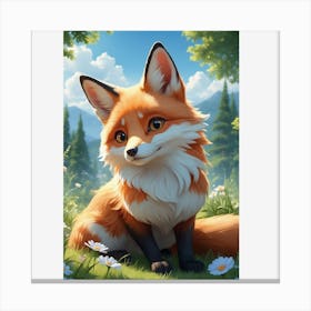Cute Fox Canvas Print