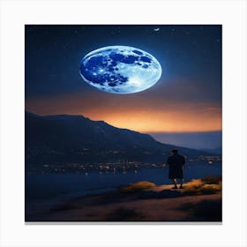 Moon In The Sky Canvas Print