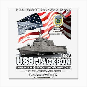 Uss Jackson Independence Class Ship Canvas Print