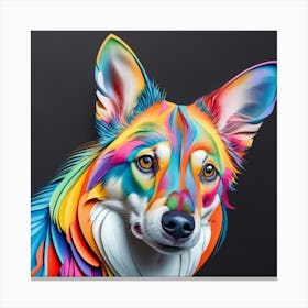 Colorful Dog Canvas Print