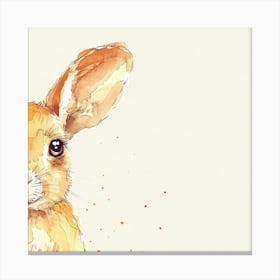 Watercolor Easter Bunny Canvas Print