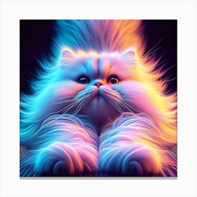 Creative Feline Cat Artwork 64 Canvas Print