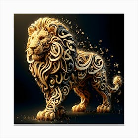 Golden Lion 6 Canvas Print