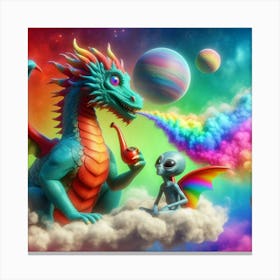 Alien Dragon Canvas Print