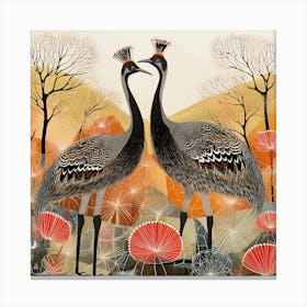 Bird In Nature Emu 1 Canvas Print