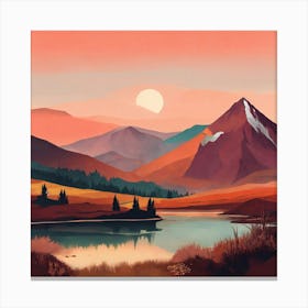 Landscape Painting 104 Canvas Print