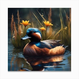 Ruddy Duck on the Water Canvas Print