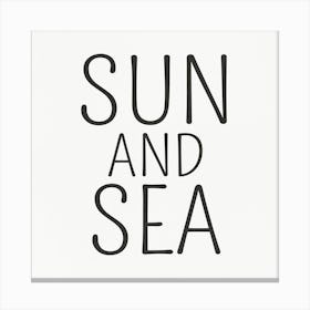 Sun And Sea Canvas Print