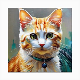 Portrait Of A Cat 1 Canvas Print