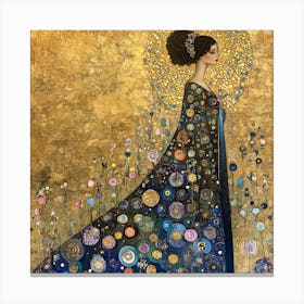 Lady In Gold 1 Canvas Print