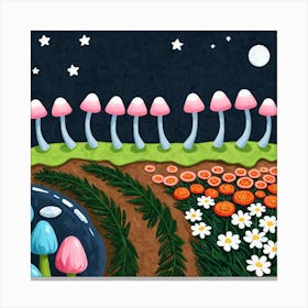 Mushroom Garden 26 Canvas Print