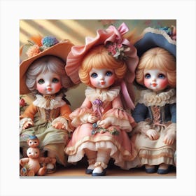 Porcelain dolls 1 Canvas Print