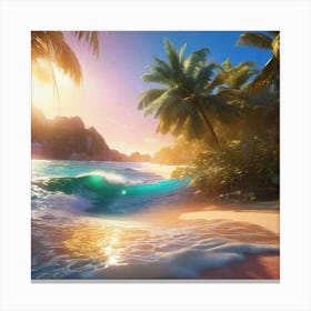 Beach Scene 5 Canvas Print