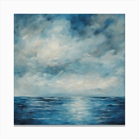 into a world where the depths of the ocean Canvas Print