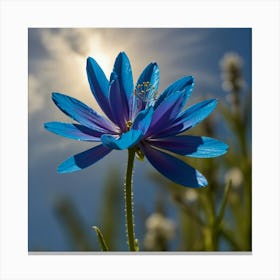 Blue Flower 1 Canvas Print