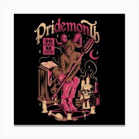 PriDEMONth - Queer Evil Baphomet Gift 1 Canvas Print