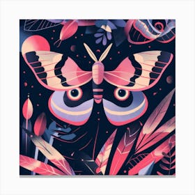 Moth illustration Canvas Print