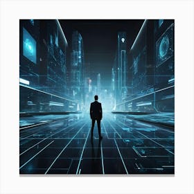 Futuristic Cityscape 5 Canvas Print