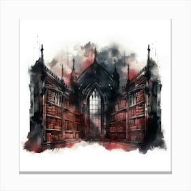 Harry Potter Library Canvas Print