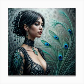 Peacock Feathers Canvas Print