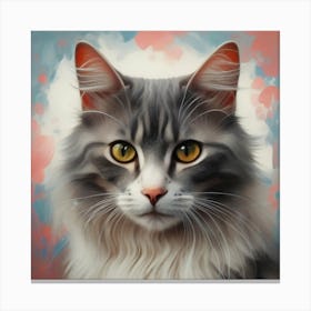 Portrait Of A Cat 2 Canvas Print