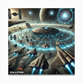 A Futuristic Sci Fi Scene Depicting The Tactical U 2 Canvas Print