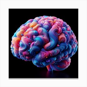 Colorful Brain Canvas Print